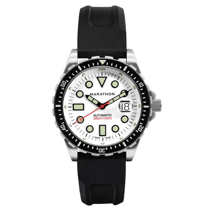 Marathon 46mm Automatic OSAR-D with Arctic Dial and Rubber Strap #WW194037SS-2530