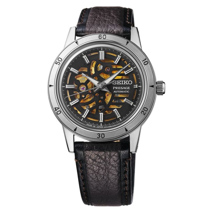 Seiko Presage Style60's Dress Watch with Skeleton Dial #SSA461