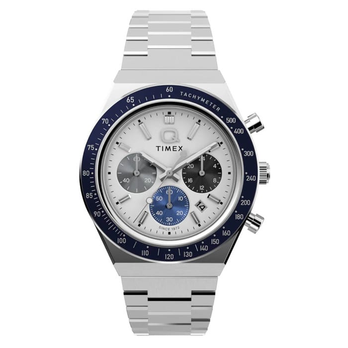 Timex® Q Chronograph 40mm Stainless Steel Bracelet Watch #TW2Y36200