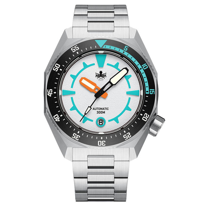 Phoibos Depth Hunter 300M Automatic Diver with White Dial #PY060E