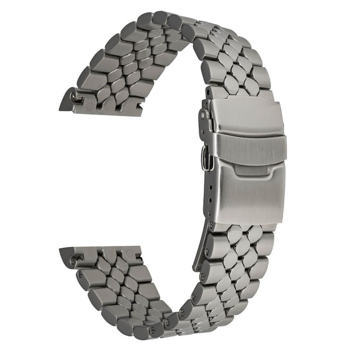 Islander 22mm Brushed and Polished Scales Bracelet for Seiko 5KX Watches #BRAC-129
