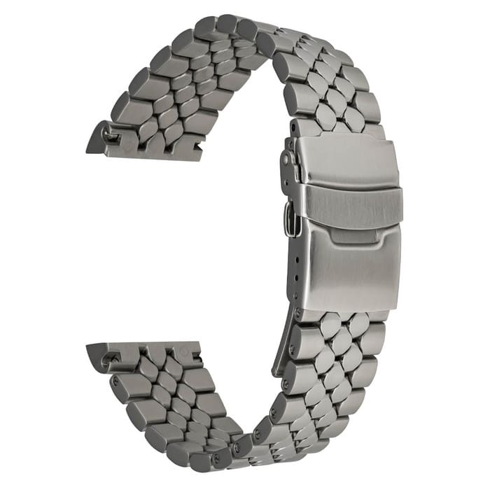 Islander 20mm Brushed and Polished Scales Bracelet for Citizen Automatic Promaster Dive Watch #BRAC-127