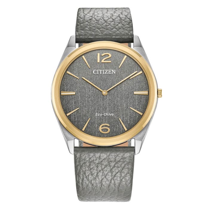 Citizen Eco-Drive Suratto Thin Watch with Grey Dial #AR3124-07H
