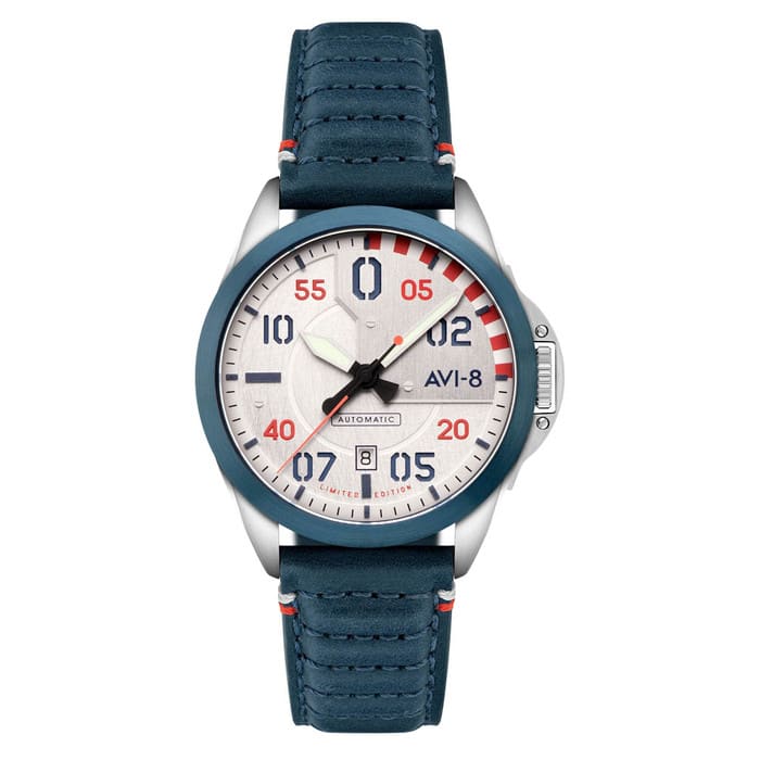 AVI-8 P-51 Mustang 85th Anniversary Steel Ascent Watch #AV-4146-01