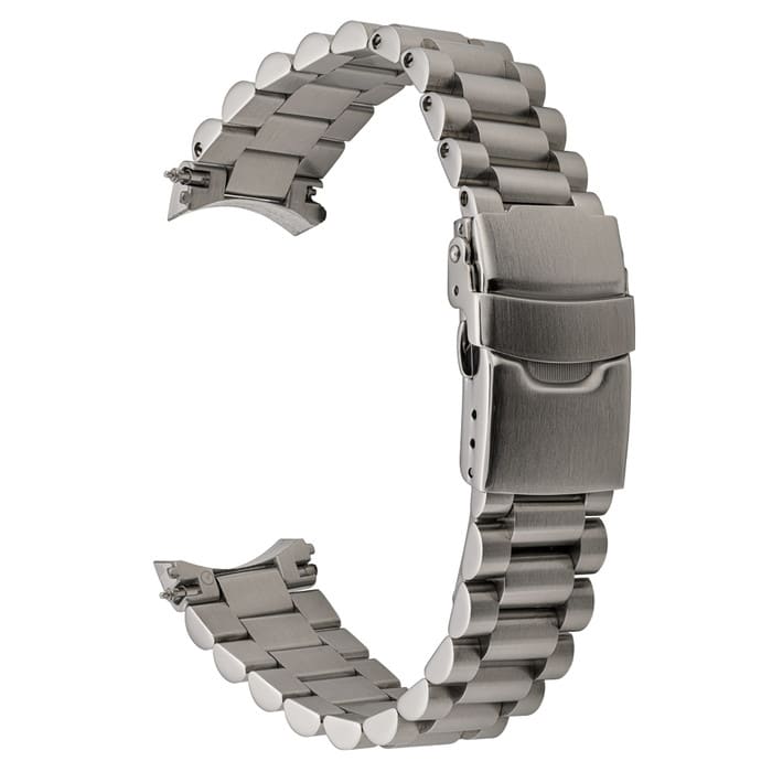 Islander 18mm Brushed Solid-Link Bracelet for Seiko SNKL23 Watch #BRAC-138
