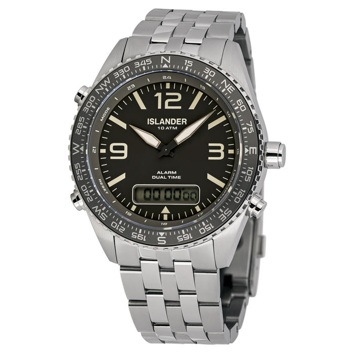 Islander Rocky Point Analog-Digital Watch with Grey Dial #ISL-330