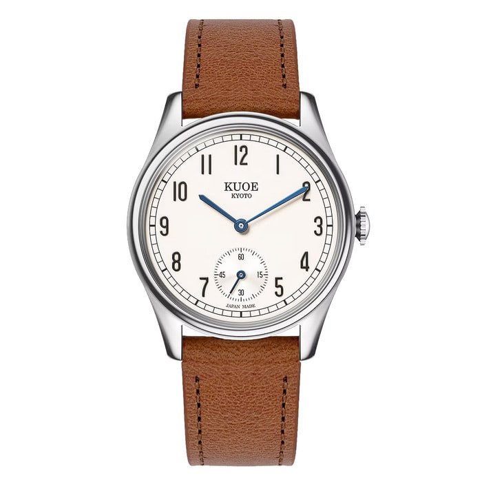 KUOE Old Smith 90-001 Quartz 35mm Dress Watch #OS90001-ABL-IT-BR-SA