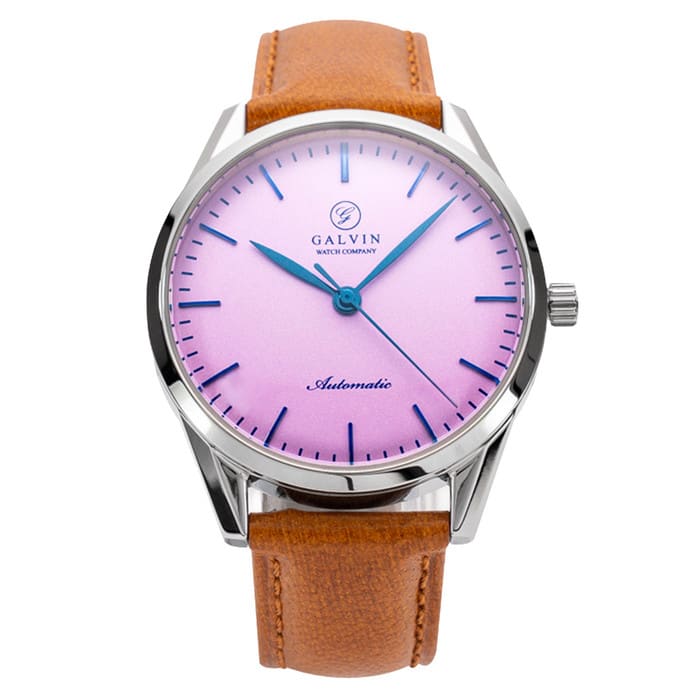 Galvin Alku Lilac on Brown Vegan Leather Strap #GVN-12