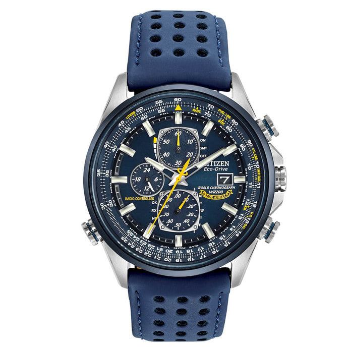 Citizen Blue Angels Eco-Drive World Chronograph A-T Watch #AT8020-03L