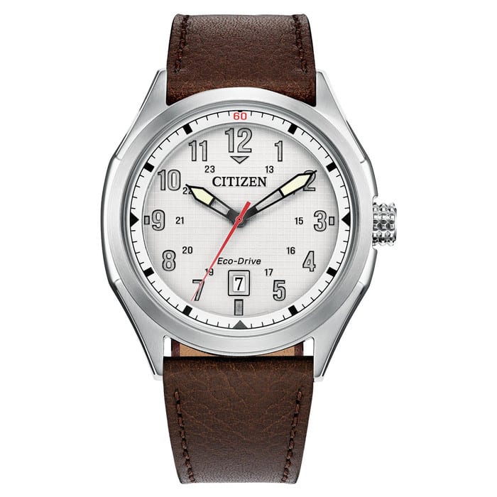 Citizen Terra Force Eco-Drive with White Linen Dial #AW1890-19B