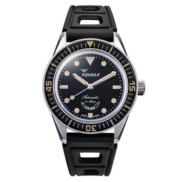 Squale SUB-37 Legend Dive Watch #SUB37BKBK.RBK