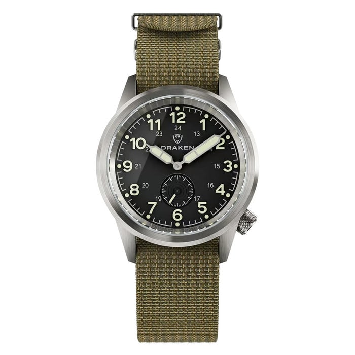 Draken Aoraki 'Recce' Watch with Black Dial #DKN-02