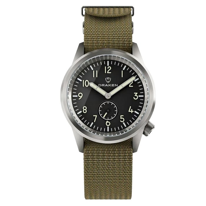 Draken Aoraki 'Milspec' Watch with Black Dial #DKN-03
