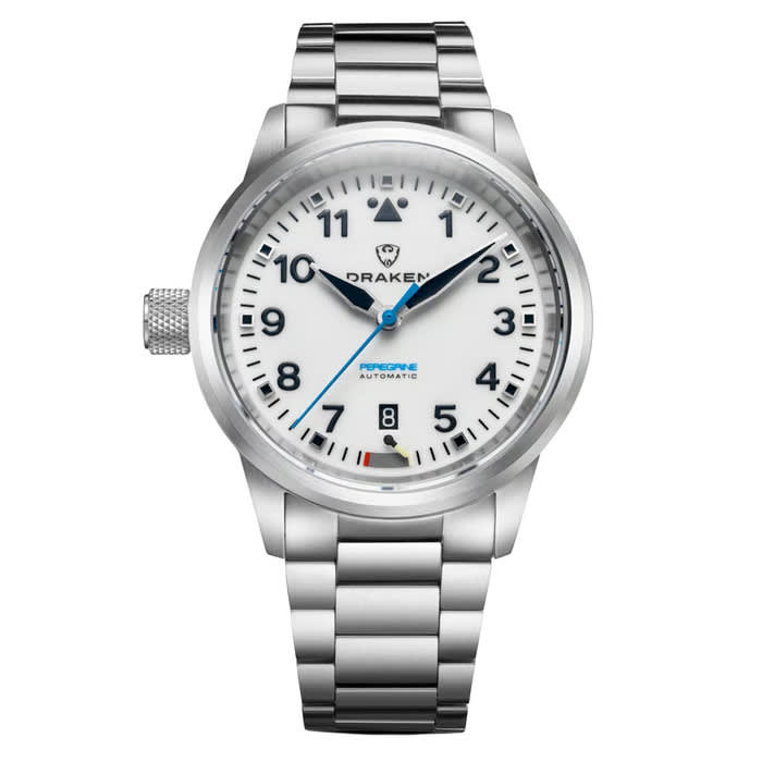 Draken Peregrine 'B' Full Lume Dial Watch with Left Crown #DKN-12