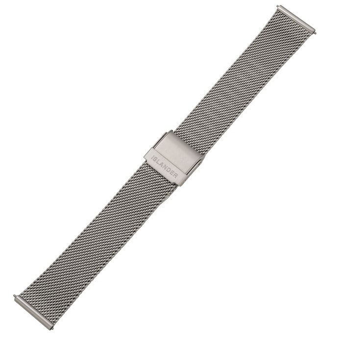 Islander 18mm Silver Fine Mesh Bracelet #BRAC-170