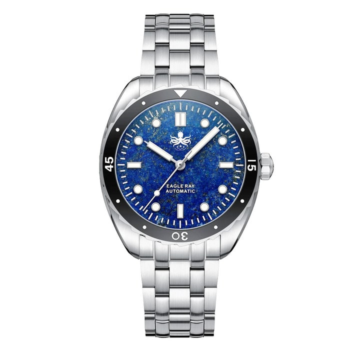 Phoibos Eagle Ray Automatic Diver with Lapis Lazuli Dial #PY065BN