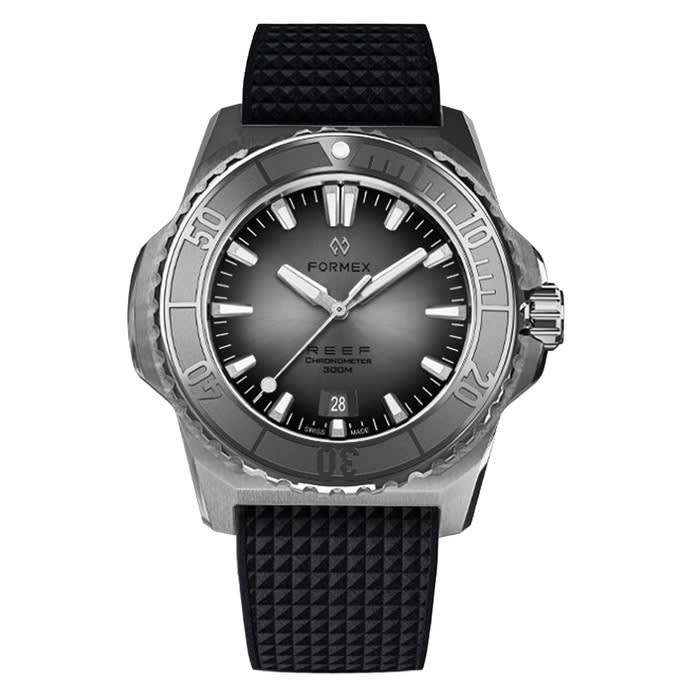 Formex REEF Swiss Automatic Chronometer Dive Watch with Sunburst Grey Dial #2200.1.6341.910
