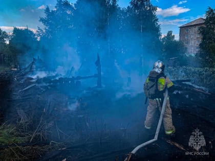 В Губахинском округе от огня пострадало 40 кв. метров строений