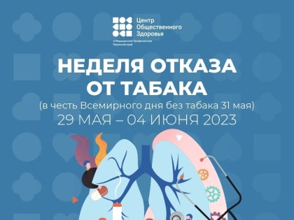 С 29 мая по 4 июня проходит Неделя отказа от табака