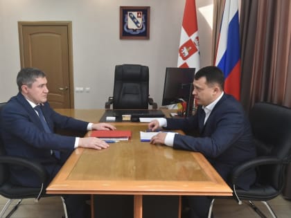 Губернатор Пермского края Дмитрий Махонин встретился с новым главой Березников
