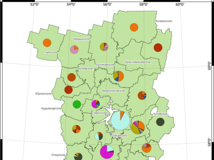 Центр защиты Леса Пермского края составил карту очагов вредных организмов