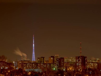 В майские праздники на пермской телебашне включат огни подсветки