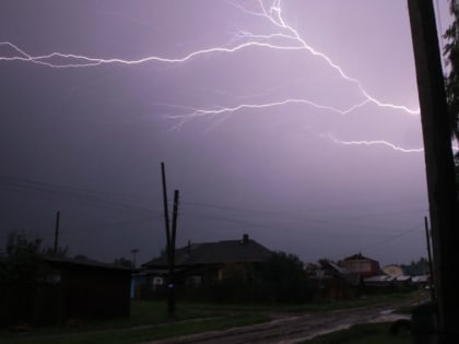 МЧС предупреждает о грозе, граде и сильном ветре 31 июля в Пермском крае