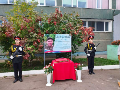 В пермской школе №47 открыли «Аллею памяти Героев»