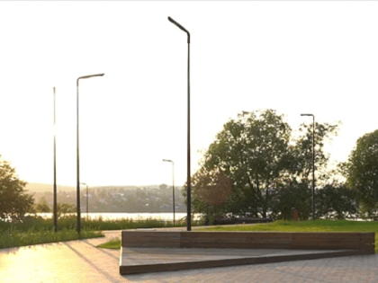 В Александровске Пермского края завершается реконструкция набережной