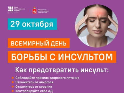 ВСЕМИРНЫЙ ДЕНЬ БОРЬБЫ С ИНСУЛЬТОМ