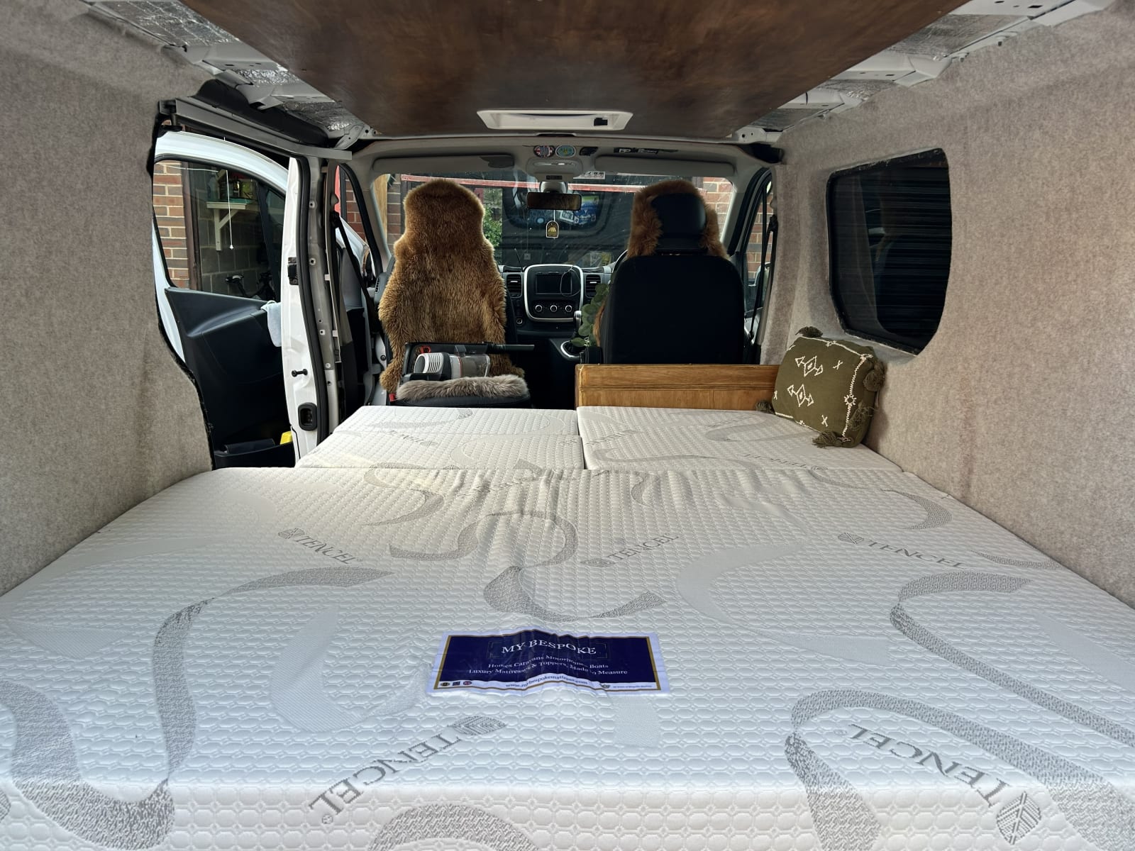 Essential Mattress fitted in Custom DIY Build, Darlington