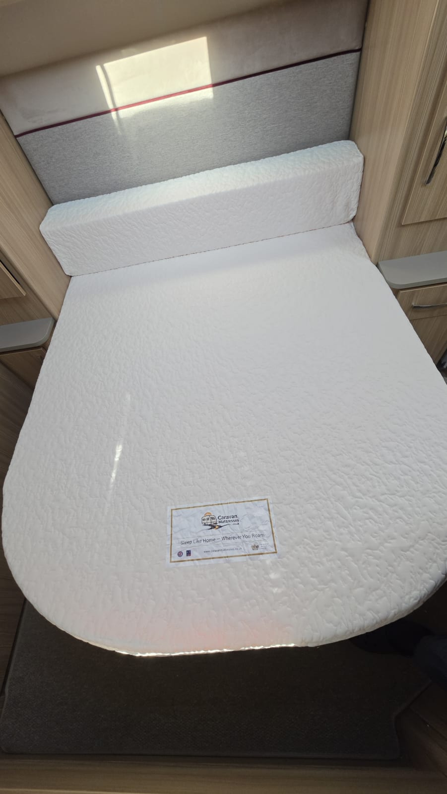 Novolatex™ Mattress fitted in Coachman Pastiche 575 2018, Bedworth
