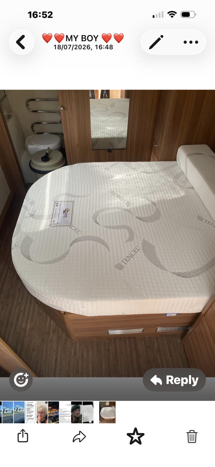 Essential Mattress fitted in Elddis  Affinity 554 2015, Hailsham