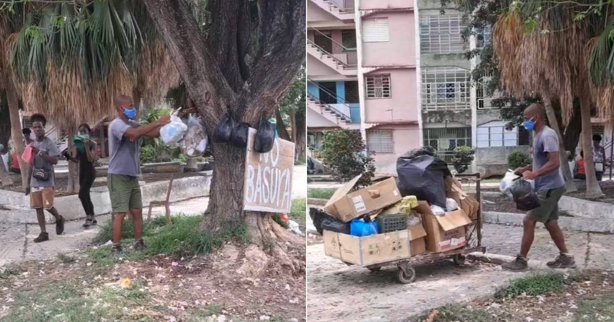 Vecinos del Casino Deportivo crean iniciativa comunitaria para recoger basura ante falta de servicios