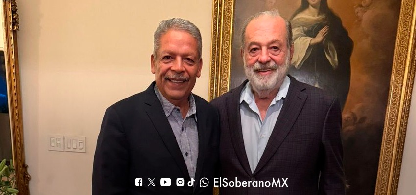 Tereso Medina y Carlos Slim buscan fortalecer la inversión y el empleo en México