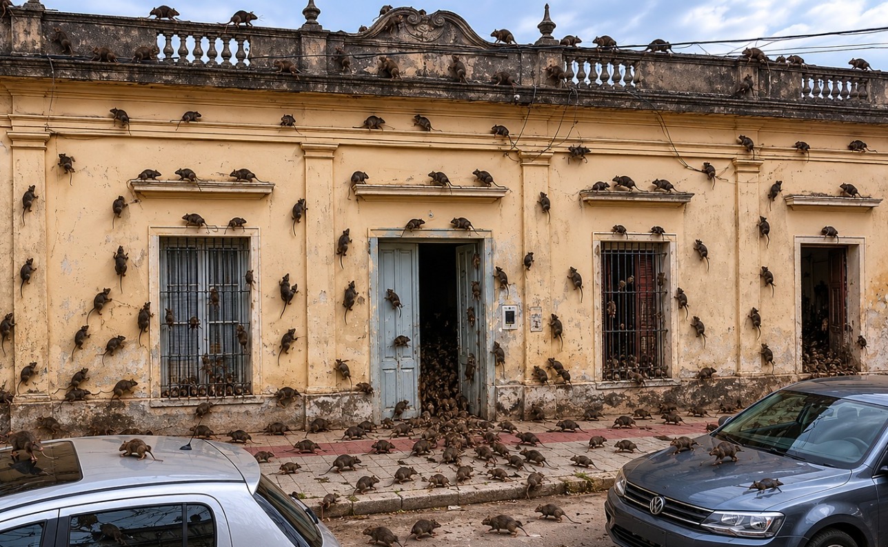 Vecinos de Concordia denuncian una plaga de ratas y reclaman intervención municipal y del sindicato ferroviario