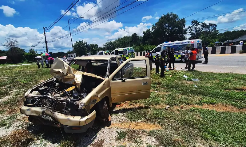 Nine monks killed in Thailand after 11-year-old drives pickup truck into religious procession