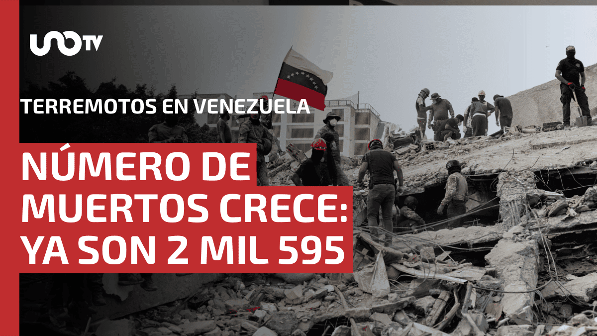 Aumenta a 2,595 el número de muertos tras los terremotos en Venezuela mientras continúan las labores de rescate