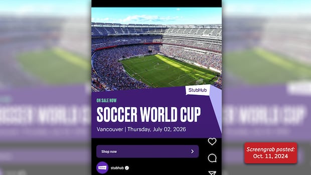 CBC investigation finds StubHub allowed speculative ticket listings before official release of World Cup and Olympic tickets