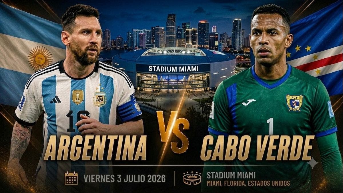 Argentina enfrenta a Cabo Verde en 16avos de final del Mundial 2026