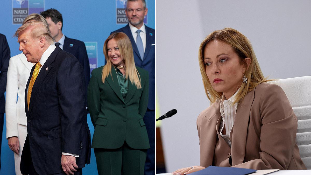 Diplomatic Feud Escalates as Trump and Meloni Clash at NATO Summit