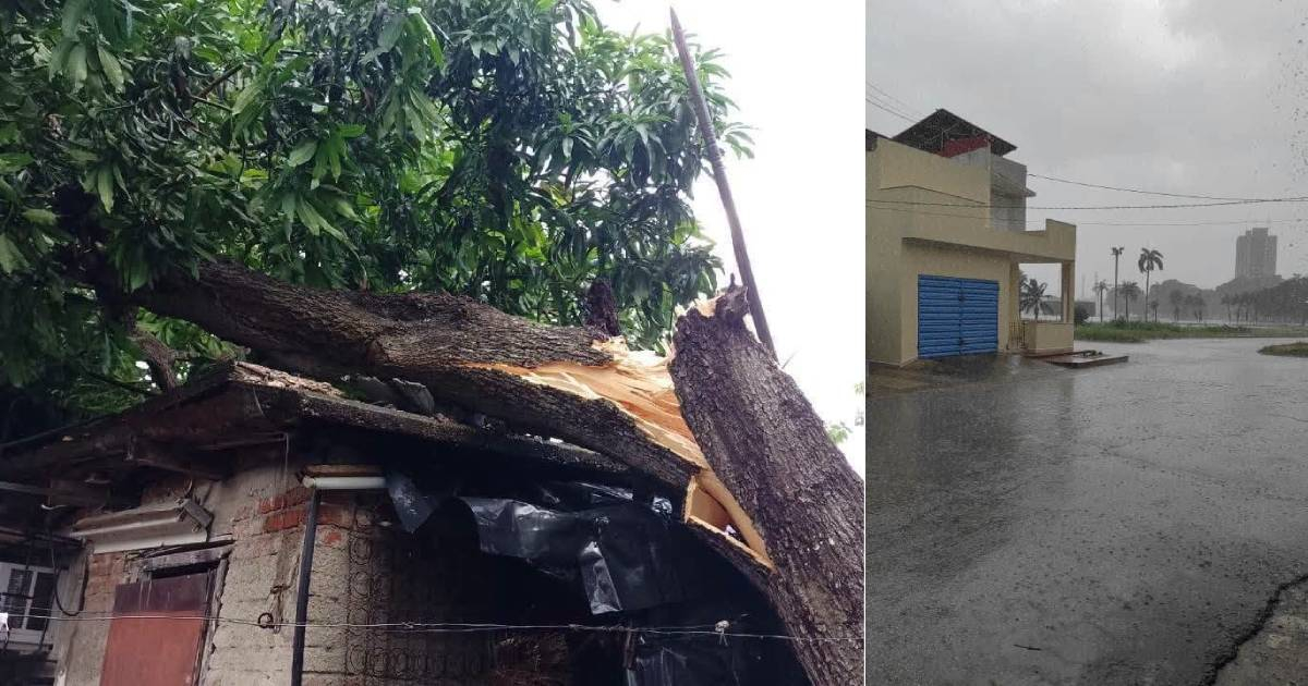 Tormenta severa en Camagüey causa daños y cortes de electricidad en hospitales