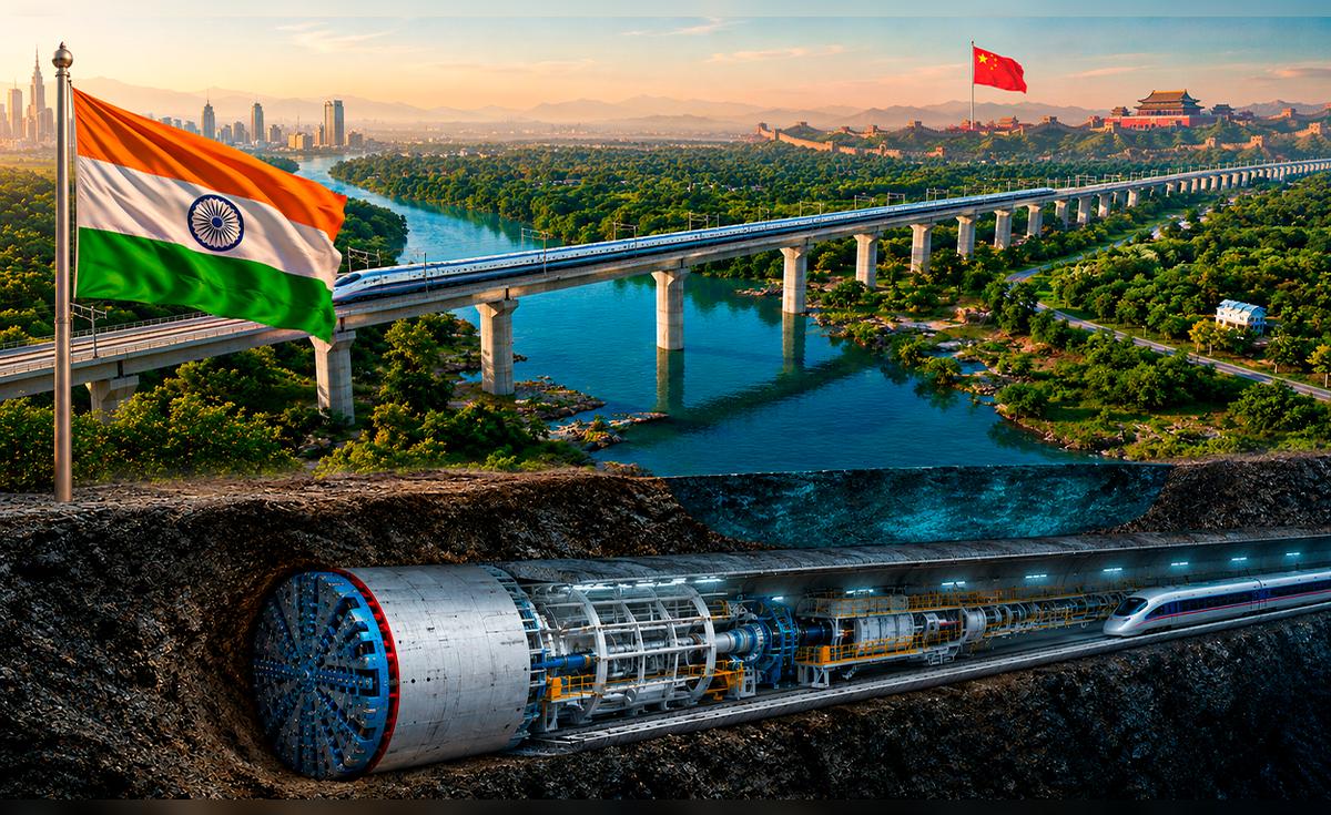India inicia construcción de corredor ferroviario con túnel submarino revolucionario