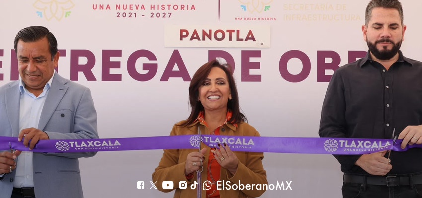 Gobernadora Lorena Cuéllar anuncia inversión histórica en obras de Panotla