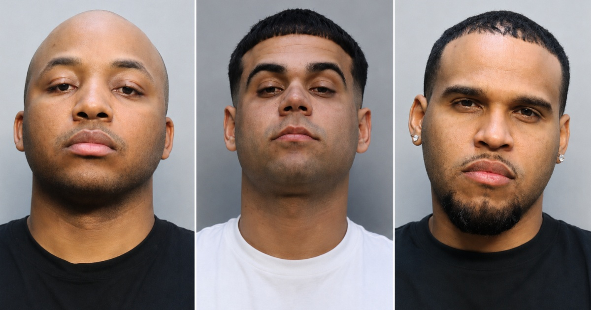 Tres hombres arrestados en Doral por intento de robo de cadena de diamantes