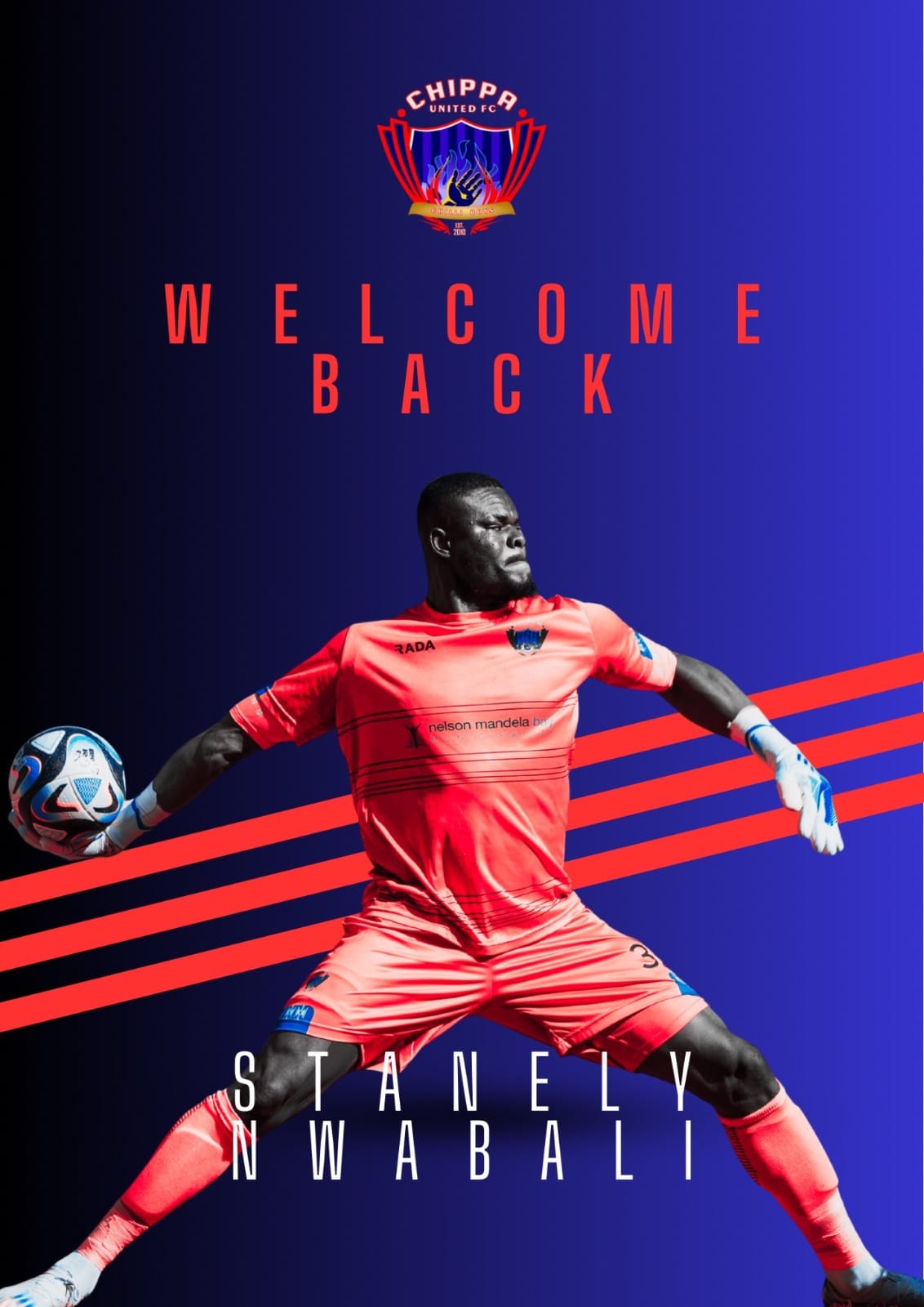 Super Eagles Goalkeeper Stanley Nwabali Returns to Chippa United Ahead of 2026/27 Campaign