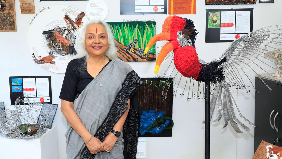 Kalyani Pramod’s Art Exhibition in Chennai Uses Recycled Materials to Highlight Endangered Species