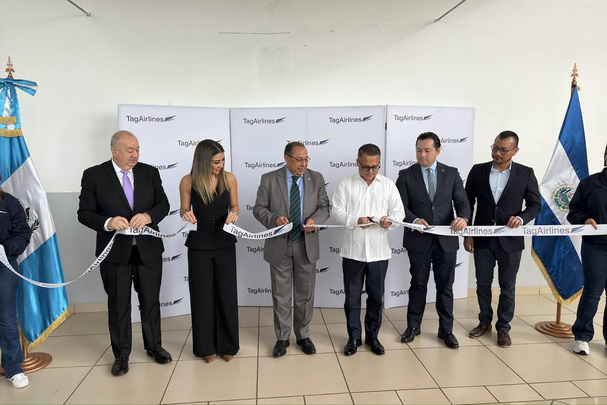 Inauguración de nueva ruta aérea entre El Salvador y Guatemala y mejoras en el aeropuerto La Aurora