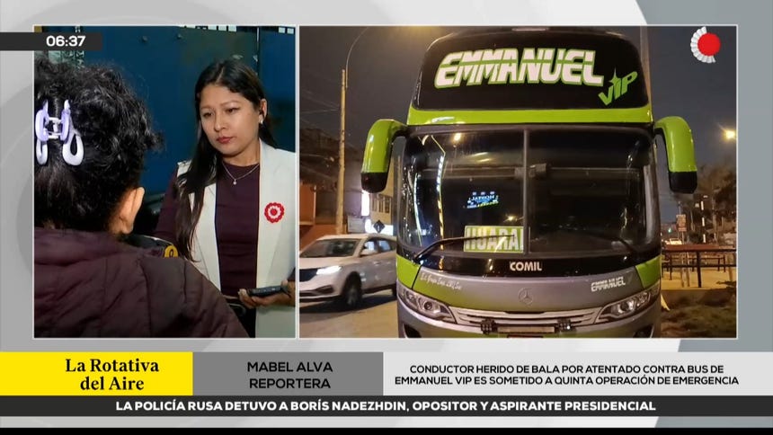 Herido grave por atentado contra transporte interprovincial pide traslado a hospital de especialistas