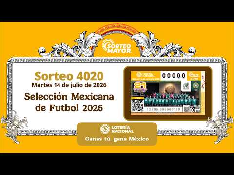La Lotería Nacional de México publica los resultados del Sorteo Mayor 4020 y el número ganador del premio mayor